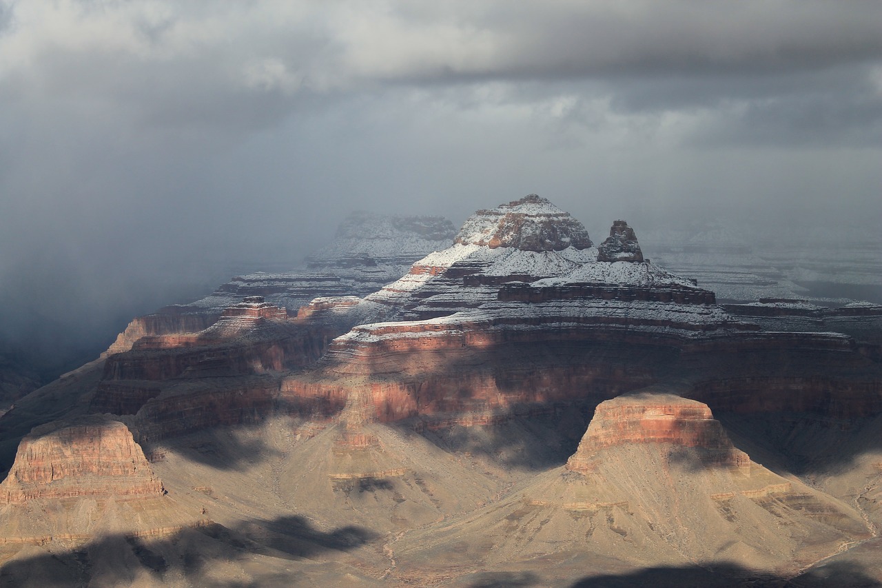 Image - grand canyon winter canyon snow