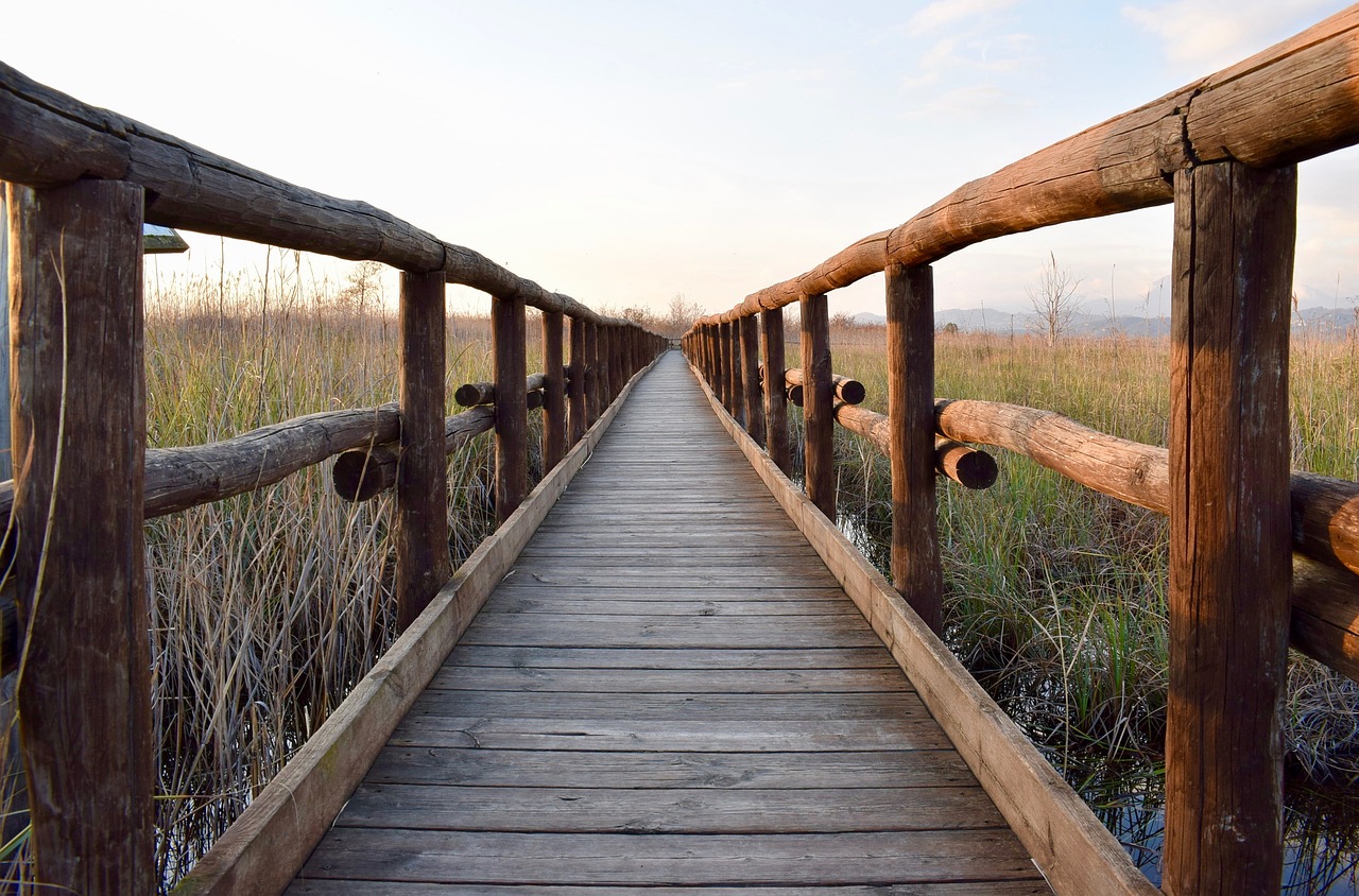 Image - wooden footbridge footbridge