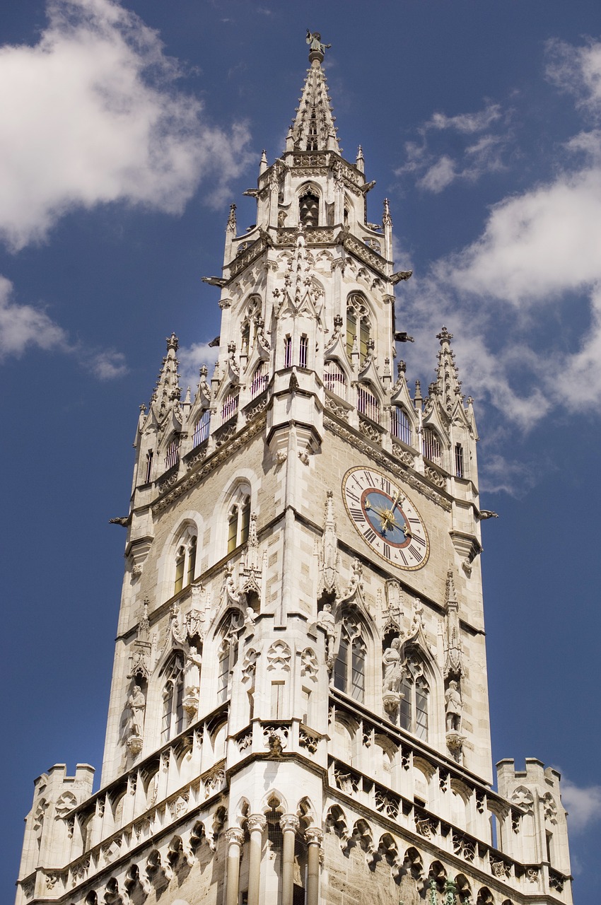 Image - munich church clock tower landmark