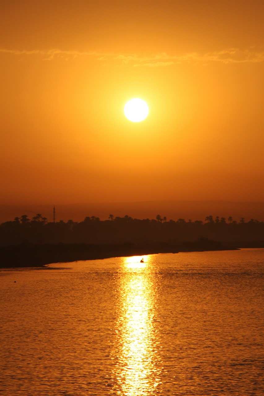 Image - egypt sunset nil sun beautiful