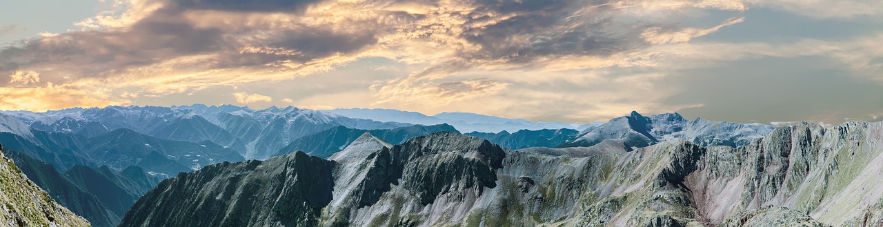 Image - mountain range panorama landscape