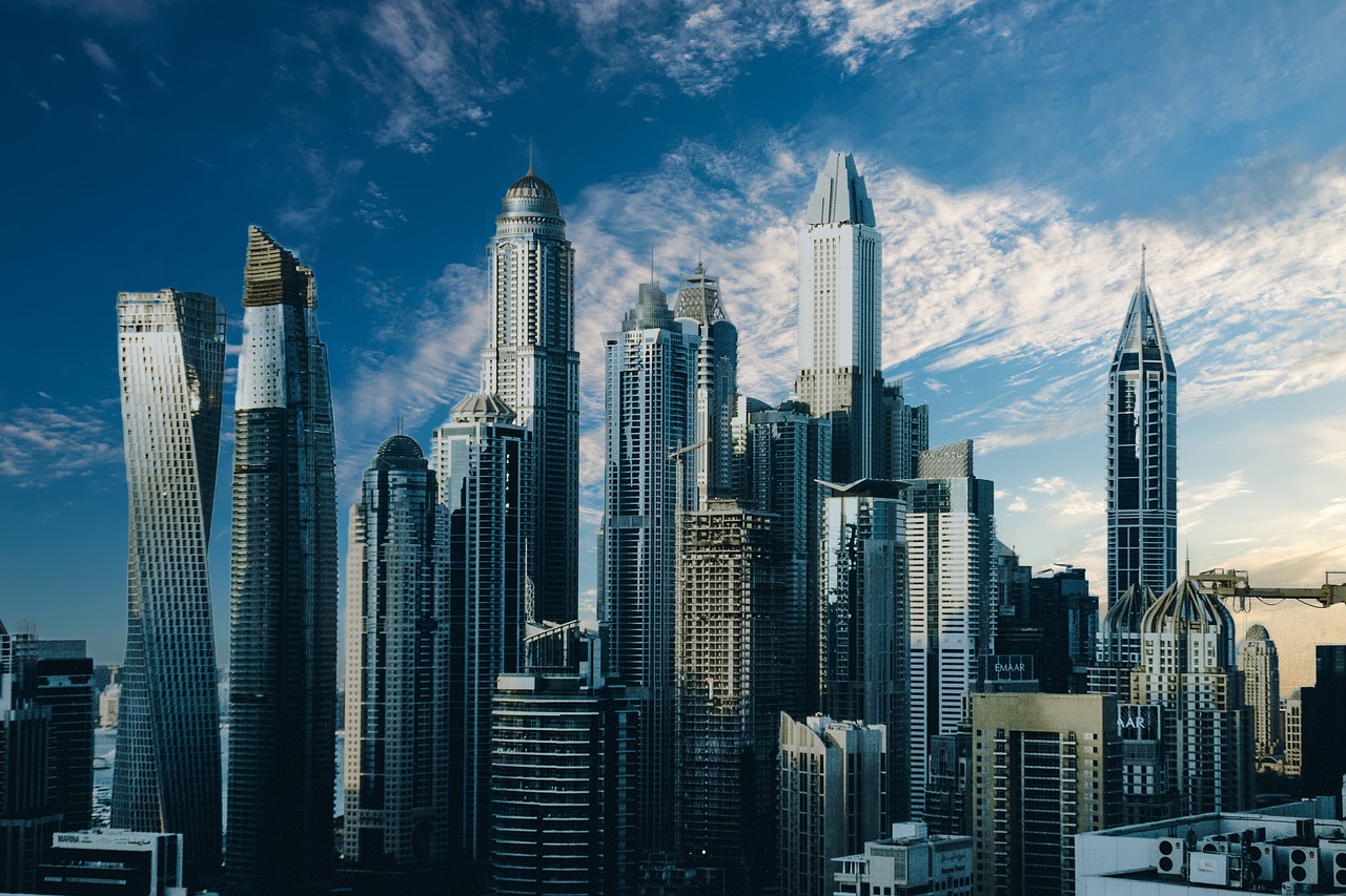 Image - skyscraper cityline urban skyline