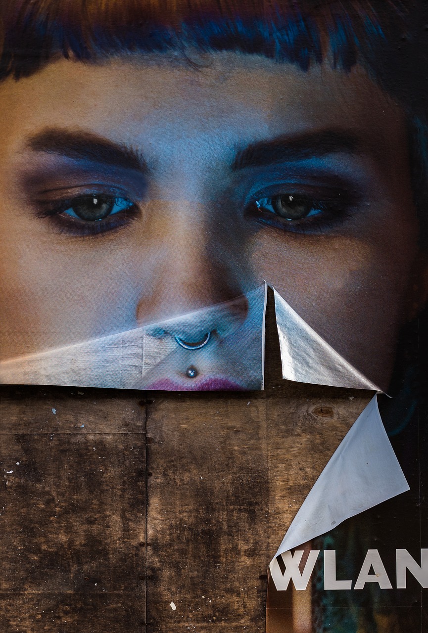 Image - woman eyes face mute poster sad