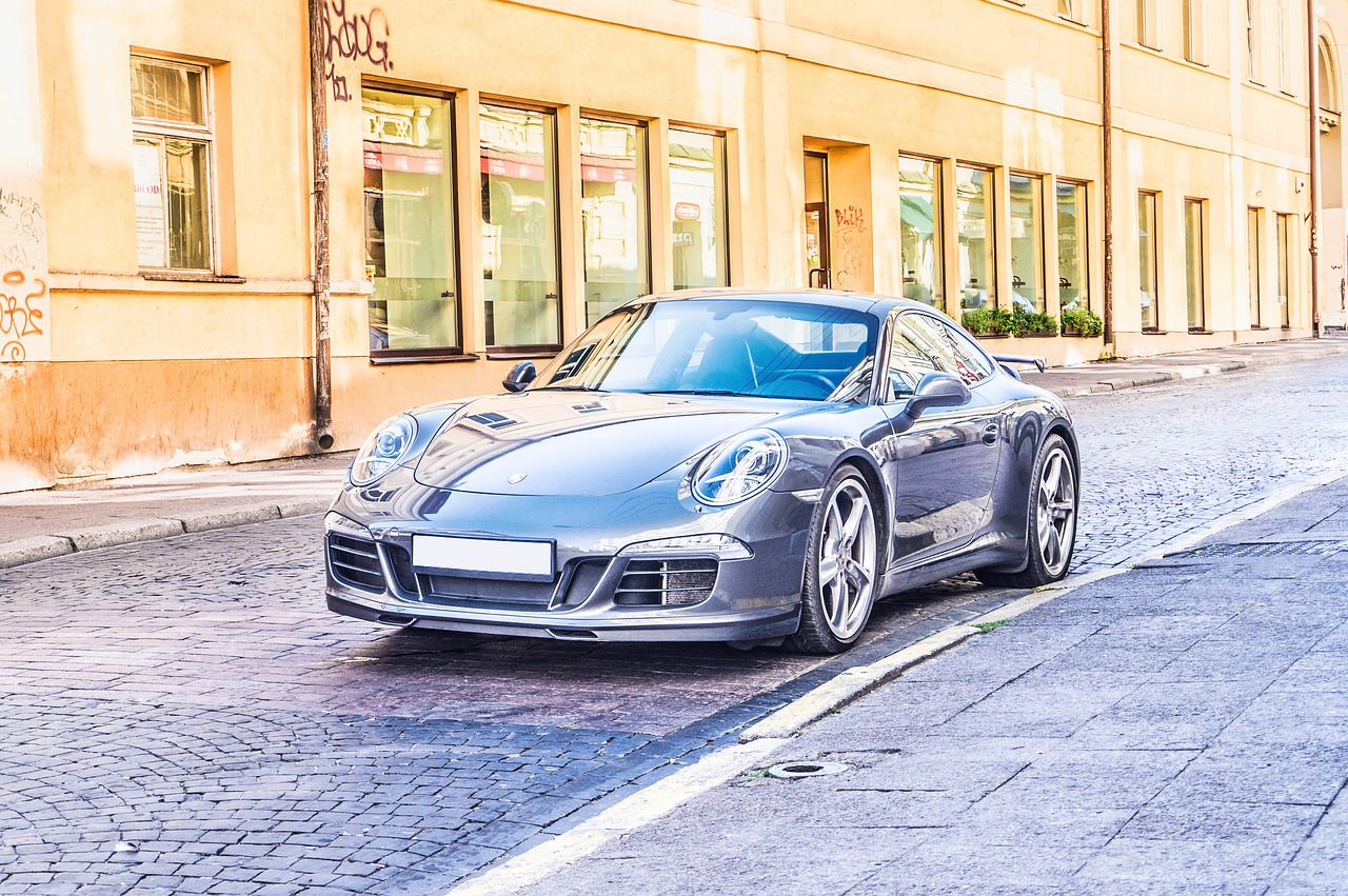 Image - blue sports car city car sportscar