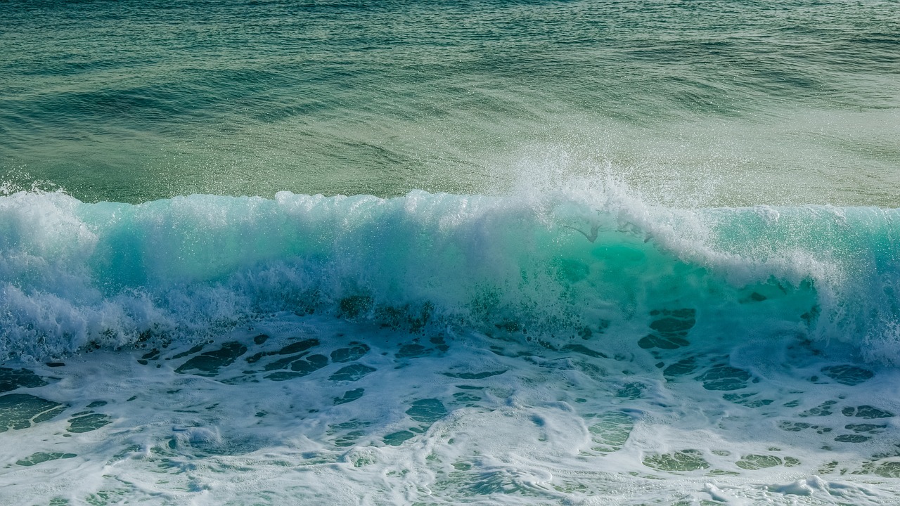 Image - wave smashing sea coast nature