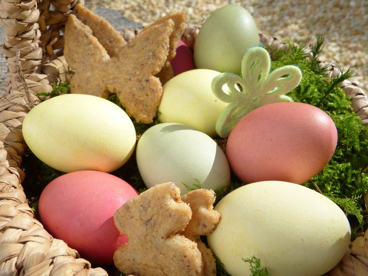 Image - easter nest easter eggs cookies