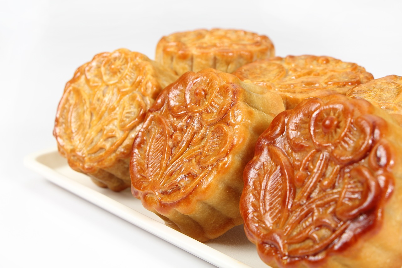 Image - bread moon cake baking cooking