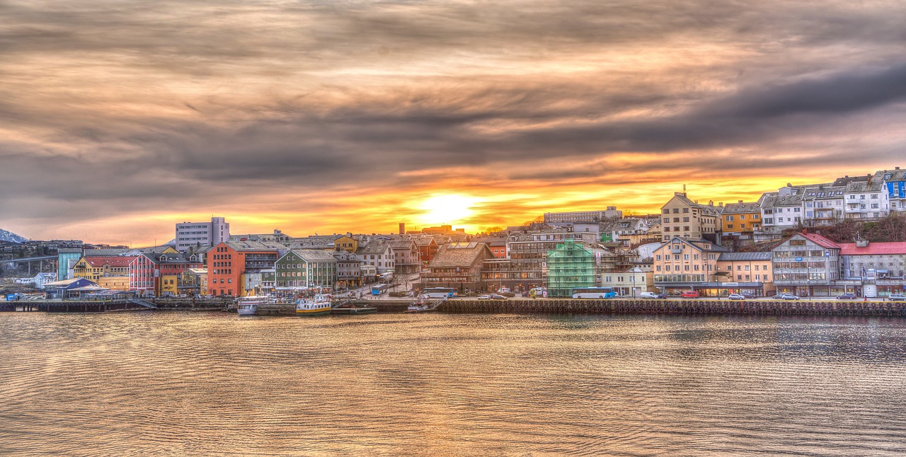 Image - norway coast sunset kristiansund