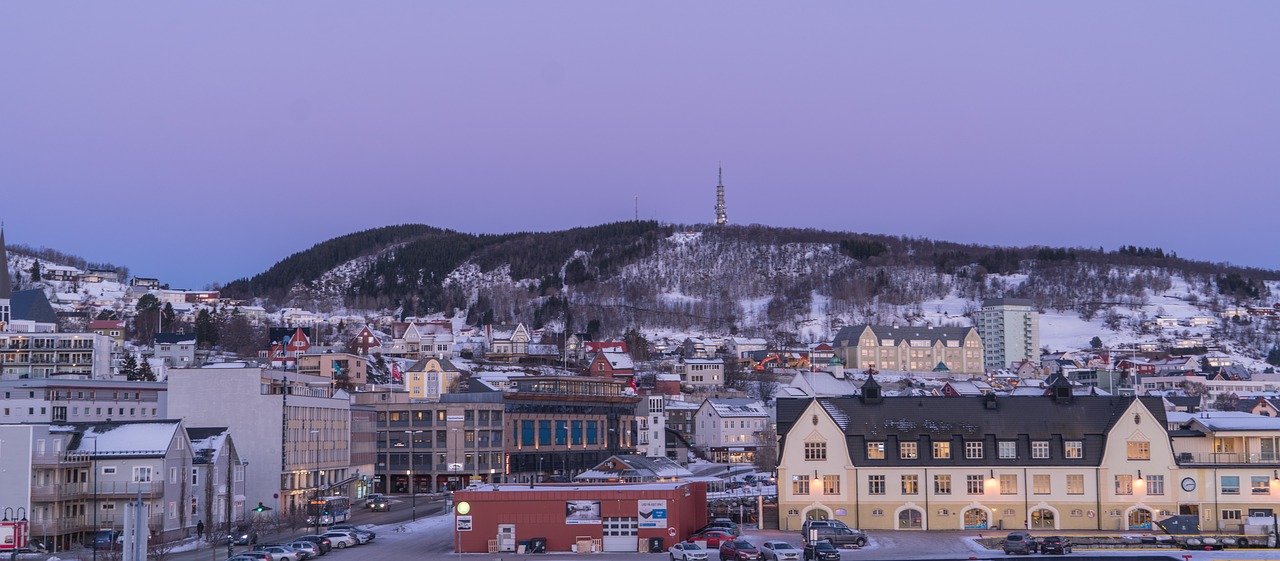 Image - norway coast sunset landscape