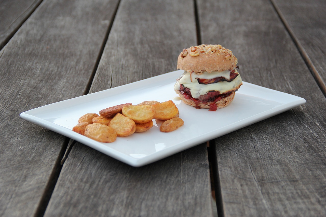 Image - food burger plate hamburger