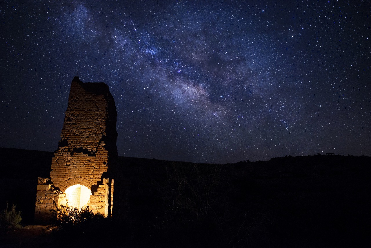 Image - night sky adobe smelter