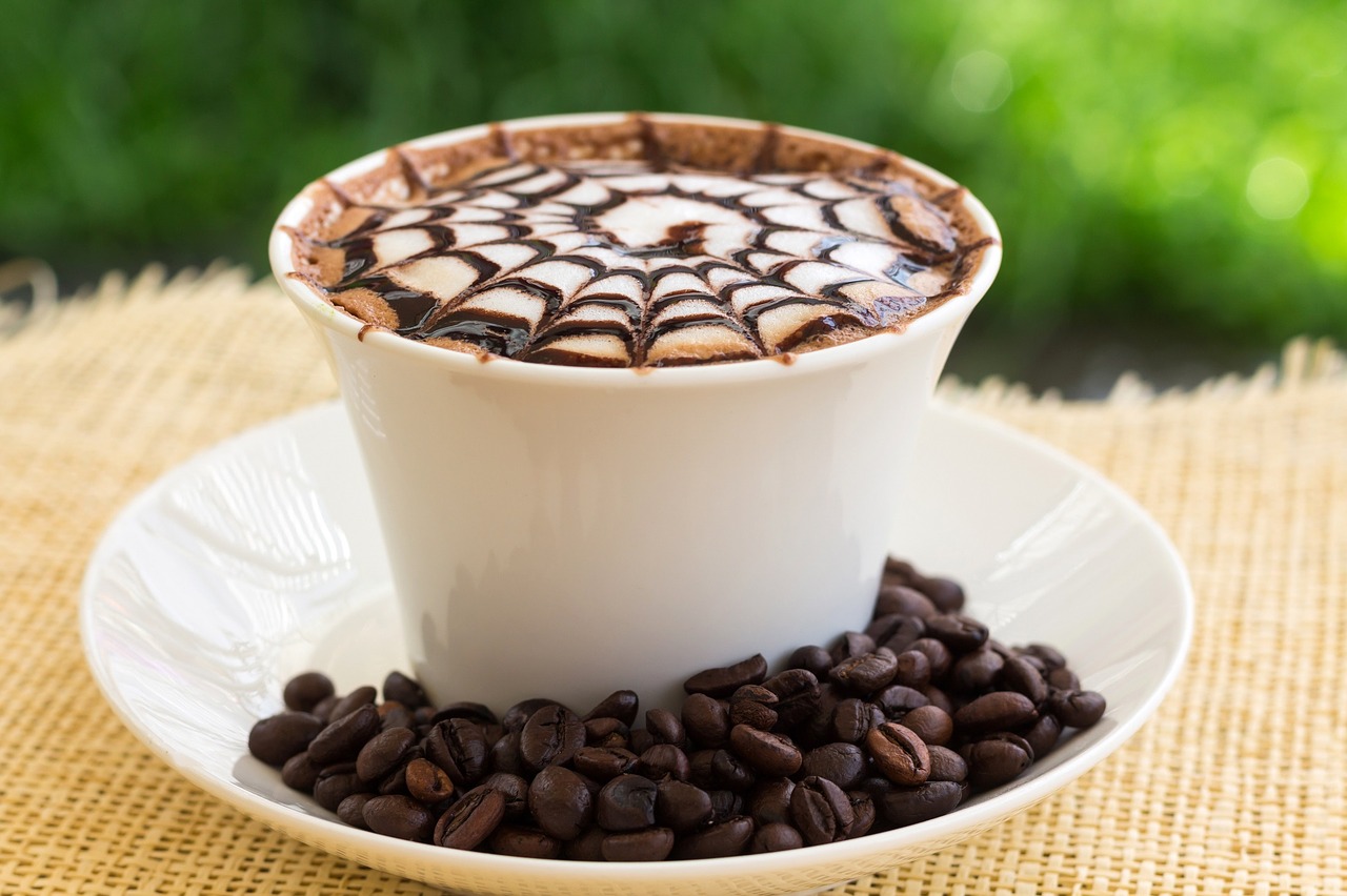 Image - coffee gourmet design spider web