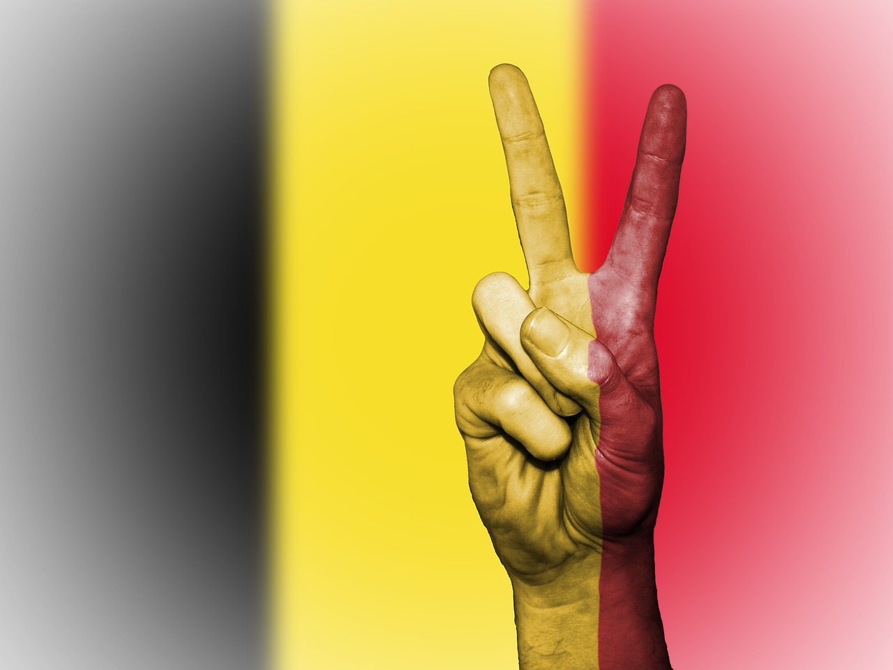 Image - belgium flag peace background