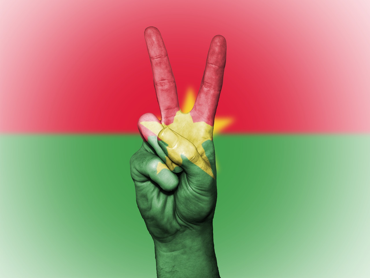 Image - burkina faso flag peace background