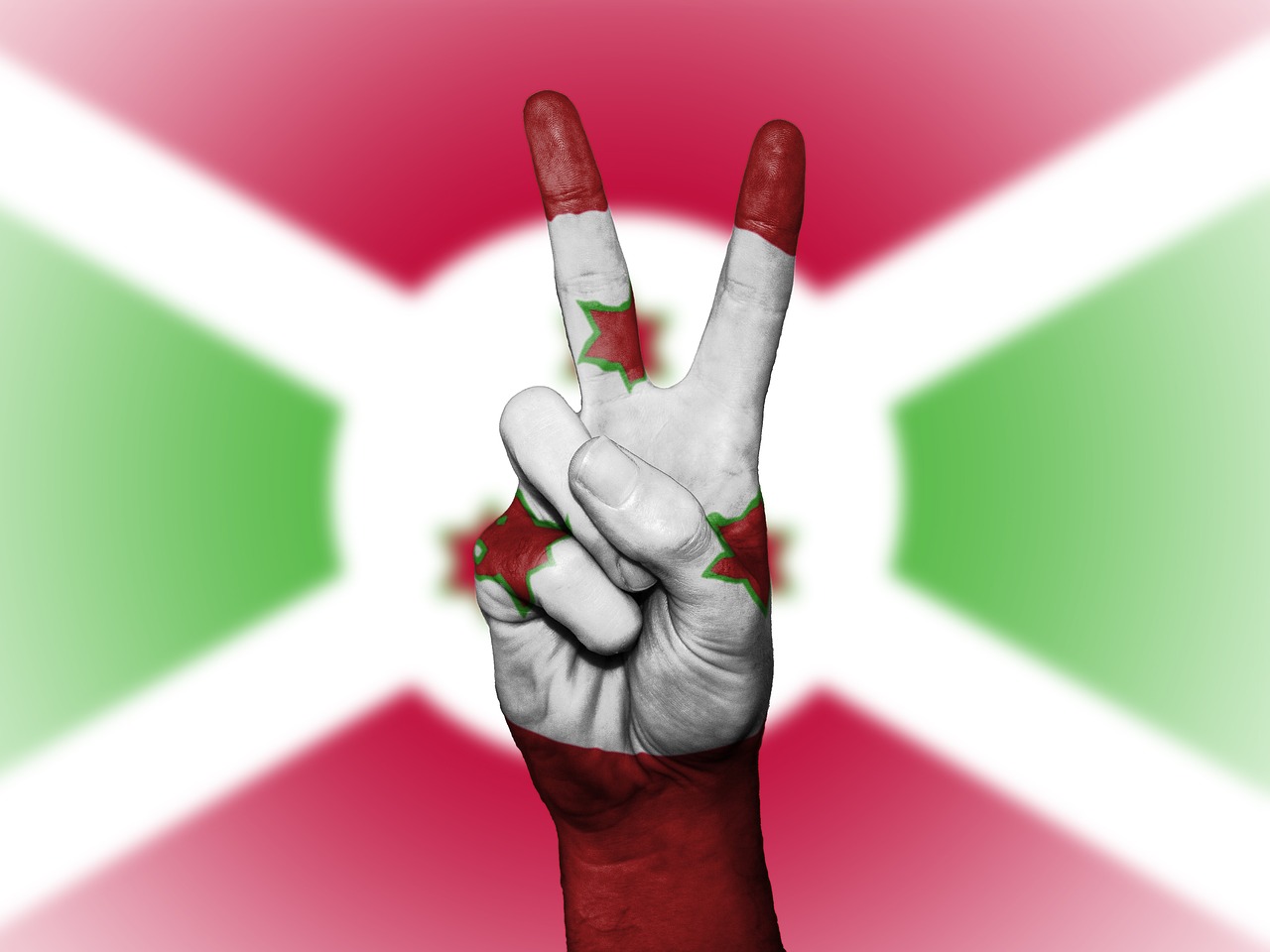 Image - burundi flag peace background