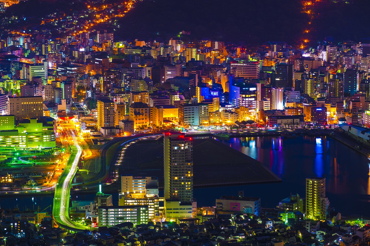 Image - night view nagasaki japan kyushu