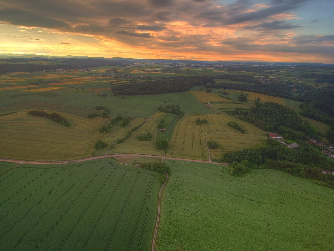 Image - vöhl basdorf sunset northern hesse