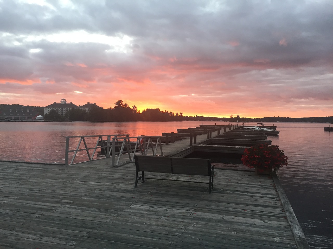 Image - sunset deck pier travel sky