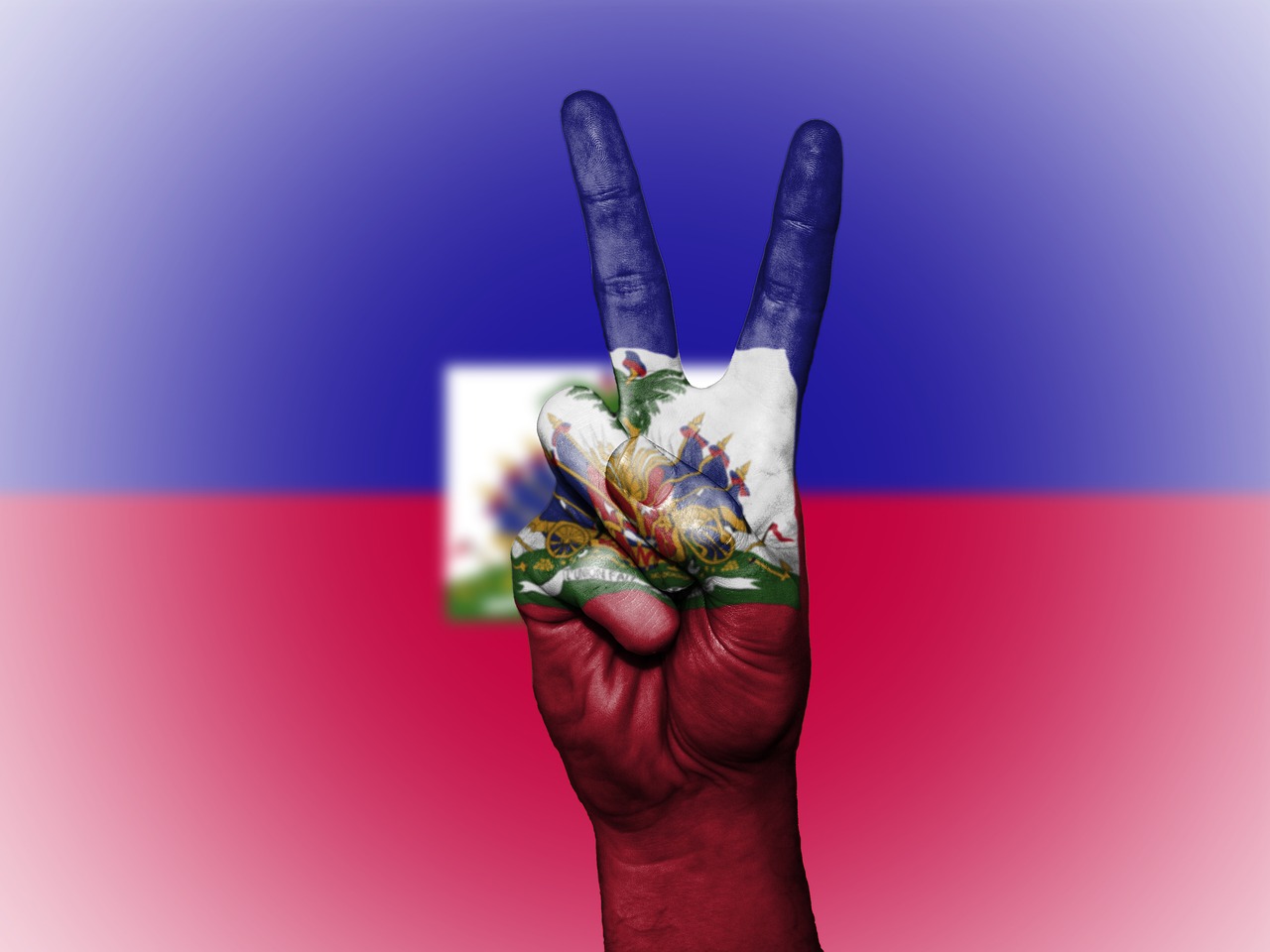 Image - haiti peace hand nation background