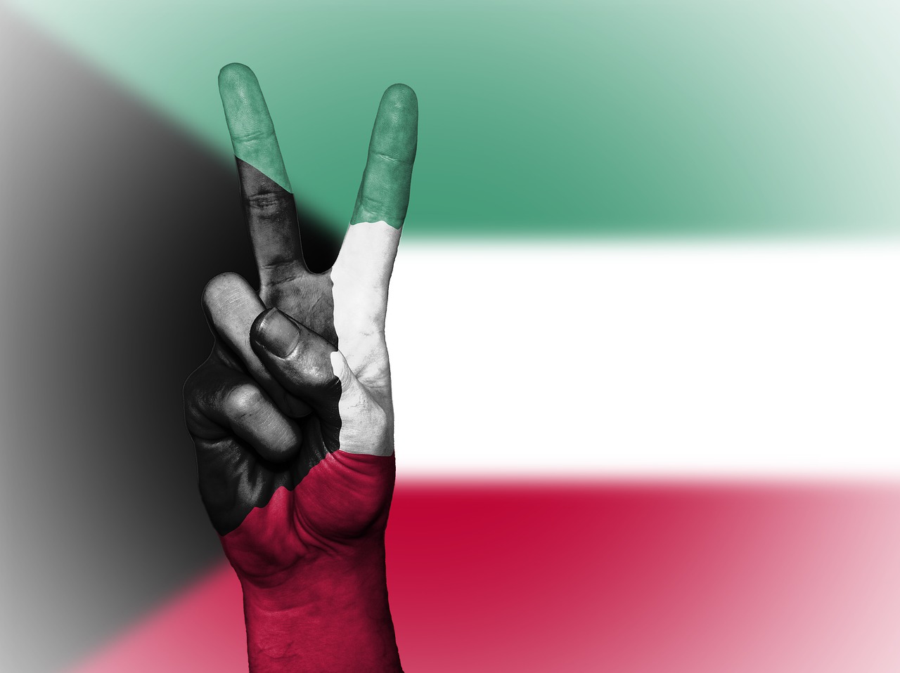 Image - kuwait peace hand nation