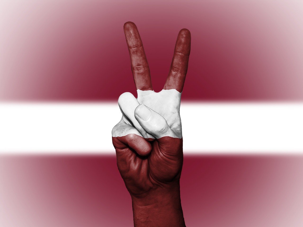 Image - latvia peace hand nation