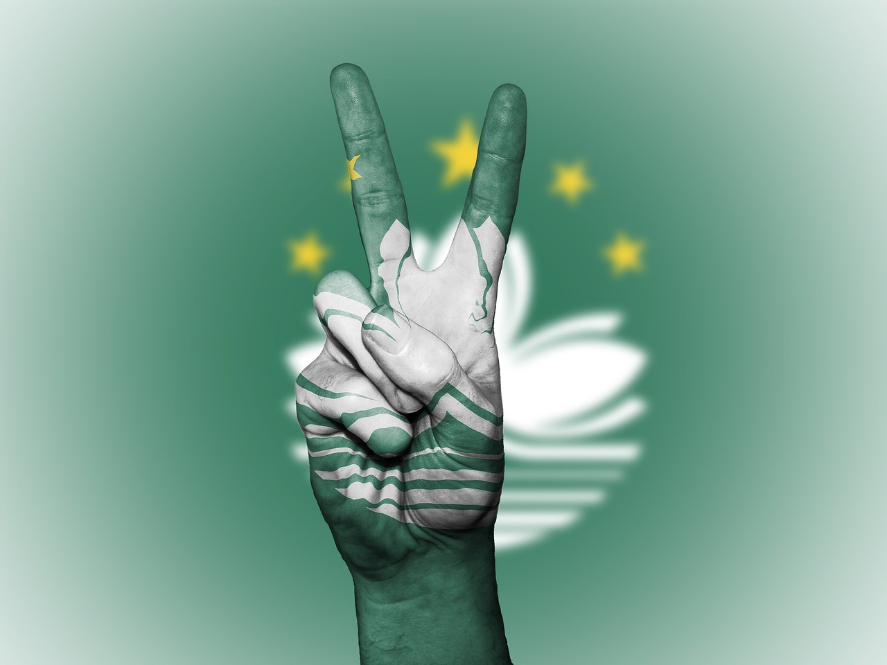 Image - macau peace hand nation background