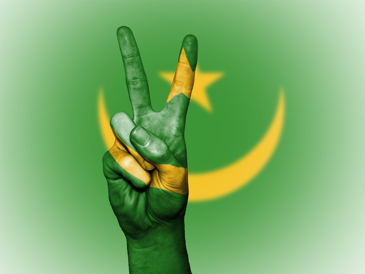 Image - mauritania peace hand nation