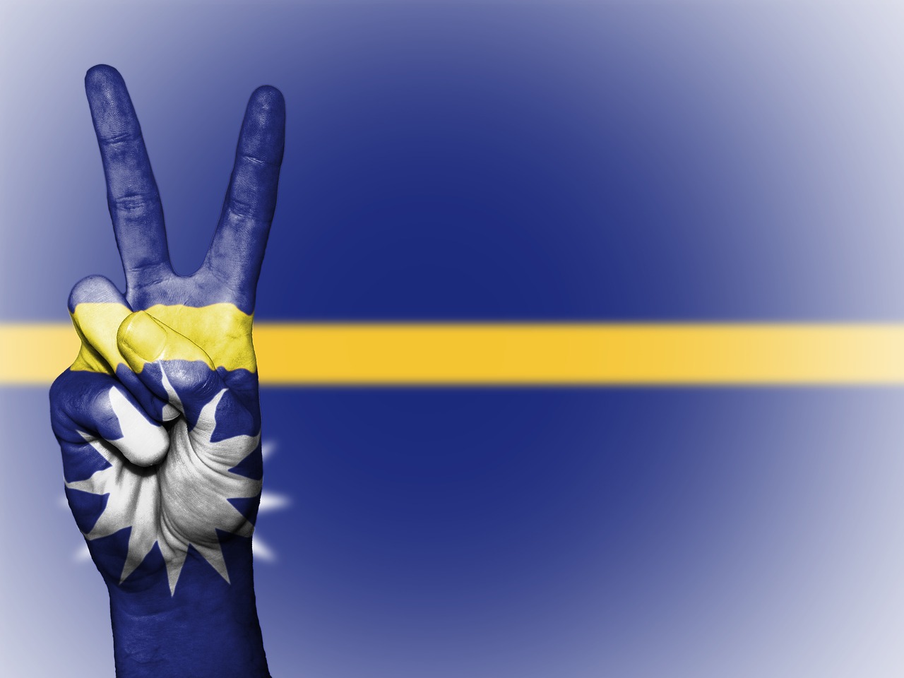Image - nauru peace hand nation background