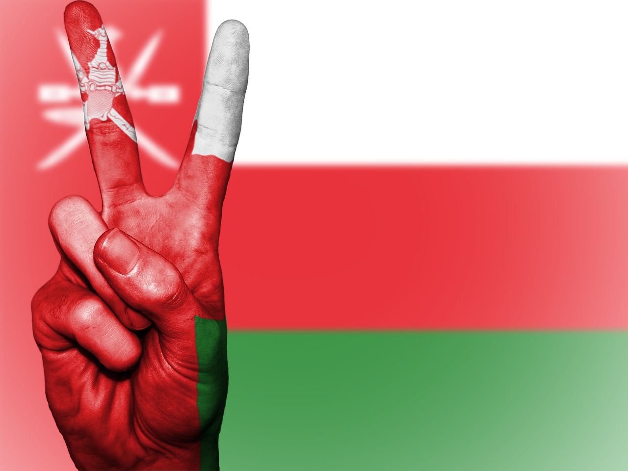 Image - oman peace hand nation background