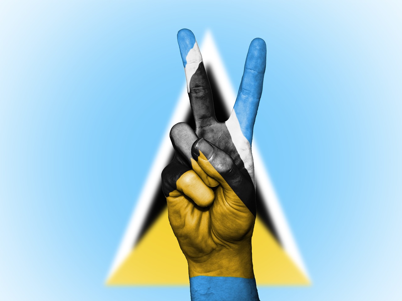 Image - saint lucia peace hand nation