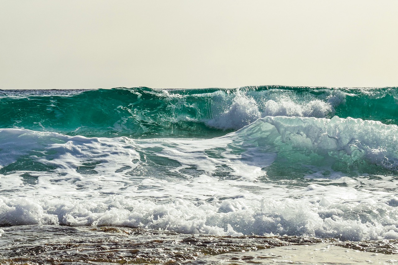 Image - wave smashing sea coast nature