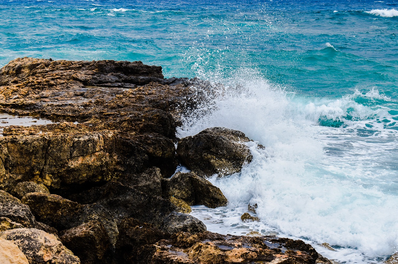 Image - wave coast sea rock nature shore