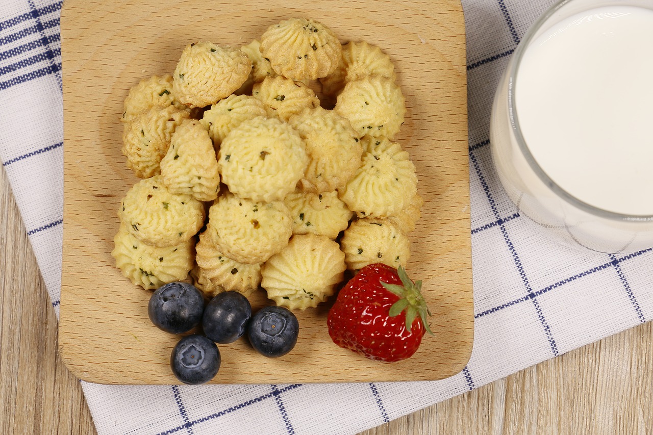 Image - baking bread biscuit cookies milk