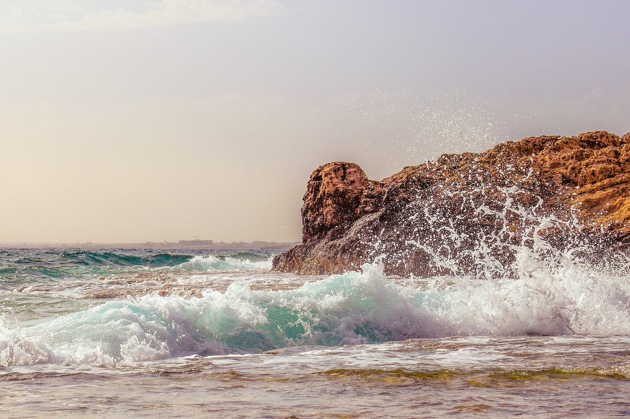 Image - rocky coast waves sea nature