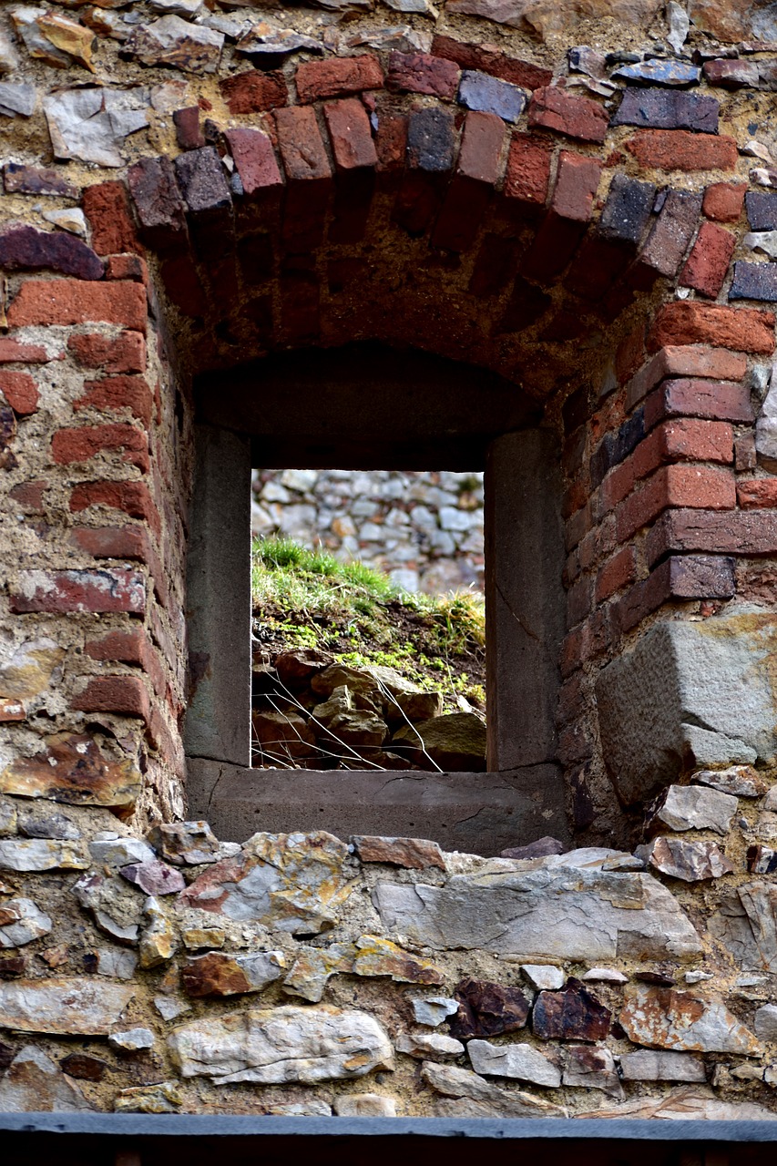 Image - window view historical bricks