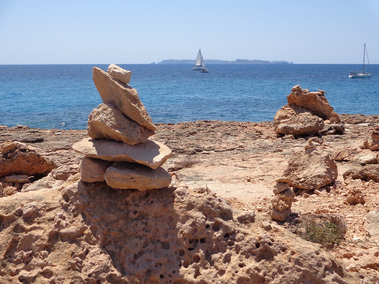 Image - beach cala landscape costa sand