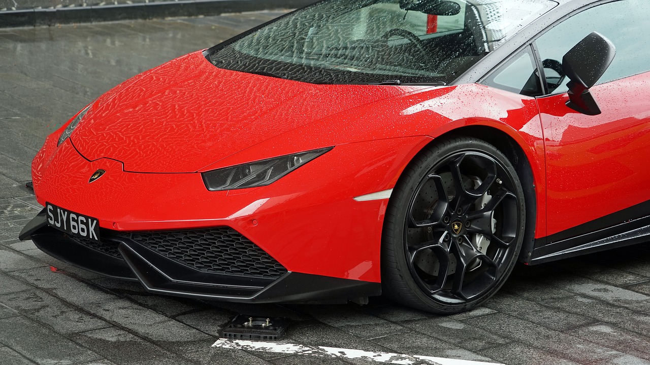 Image - lamborghini red luxury car