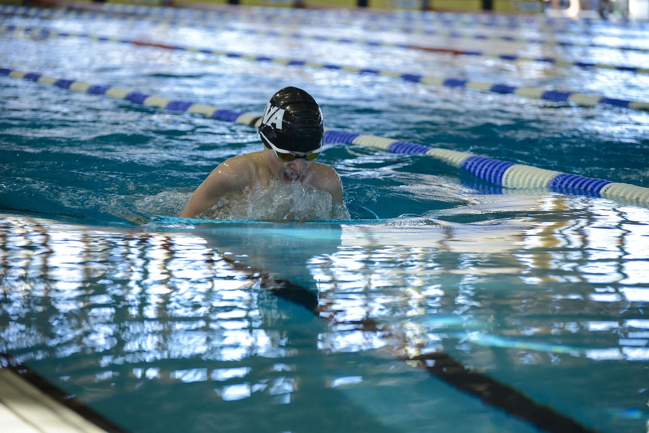 Image - schwimmen blaues wasser strecke