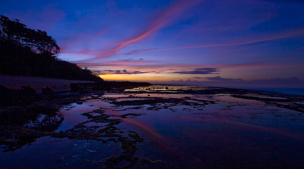 Image - before sunrise sawarna coast java