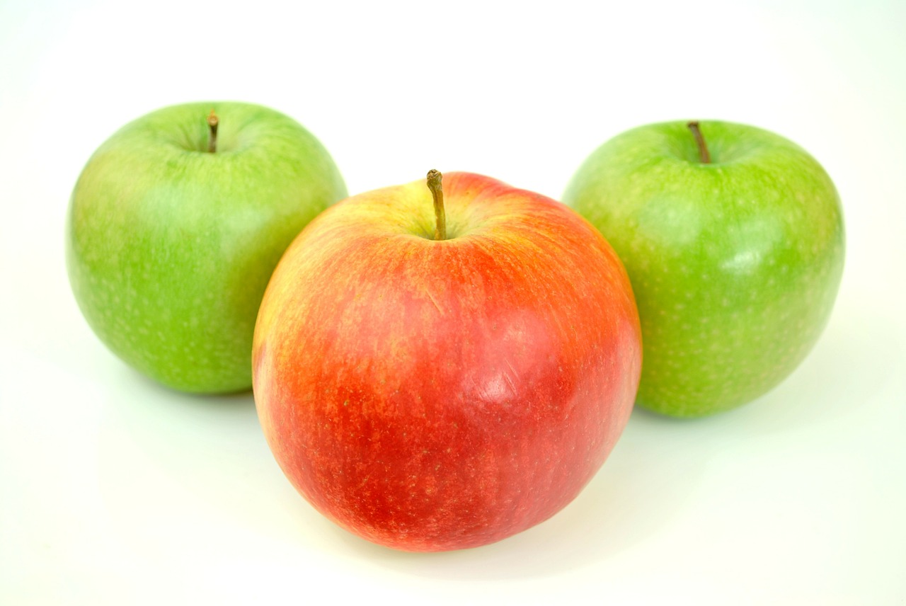 Image - nice apples green eating healthy