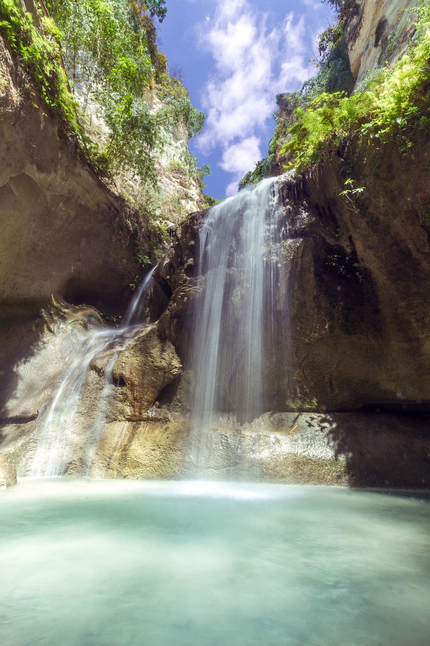 Image - falls river landscape water nature