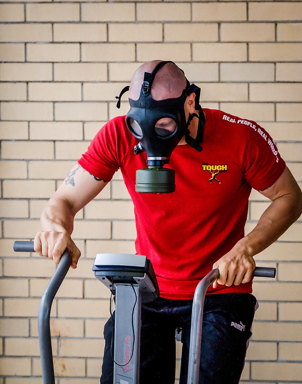 Image - gasmask gas mask training gym