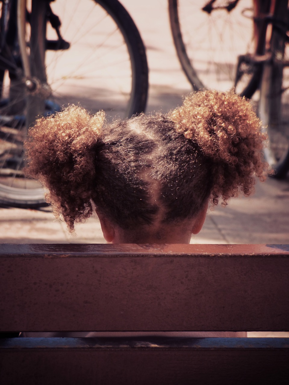 Image - girl pigtails afro hair bank