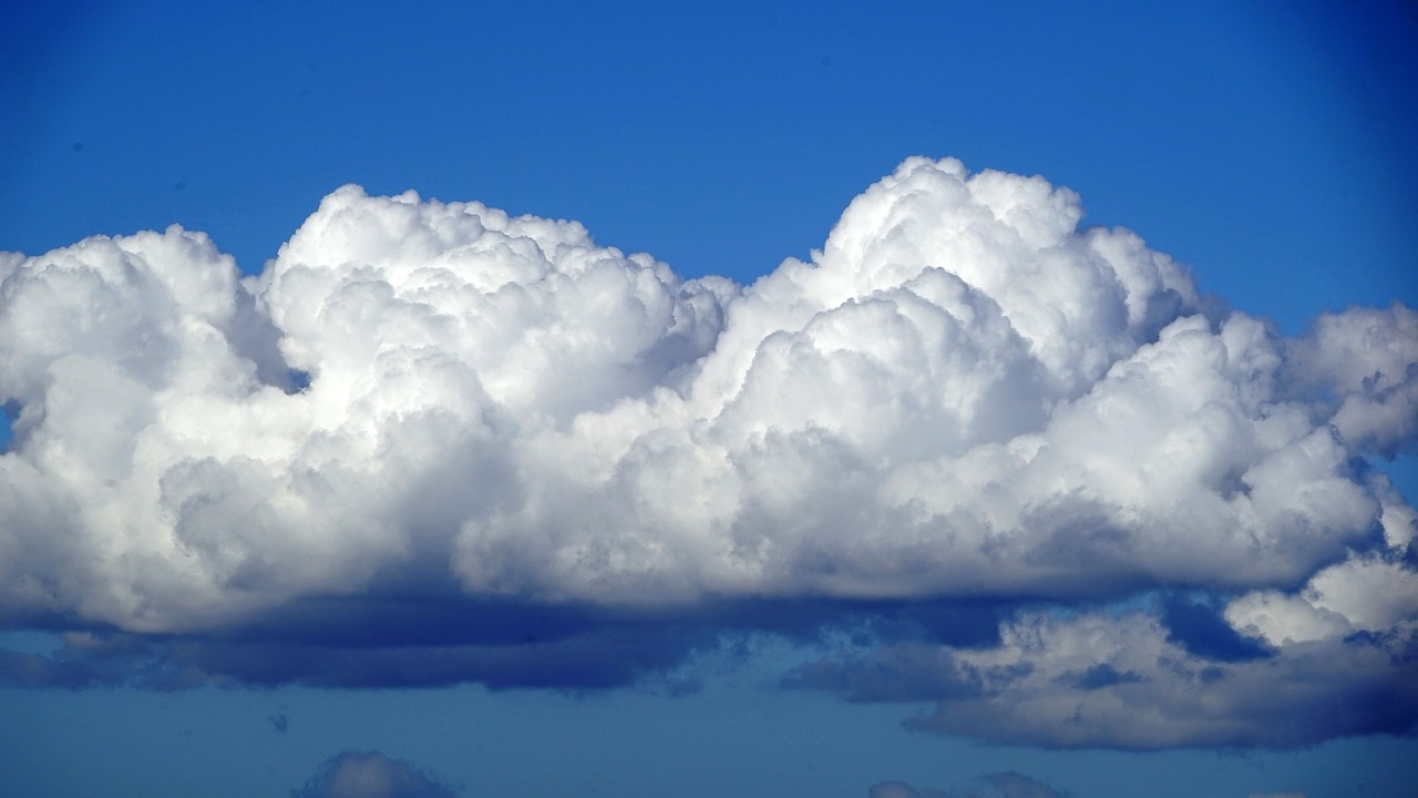 Image - clouds sky blue white cumulus