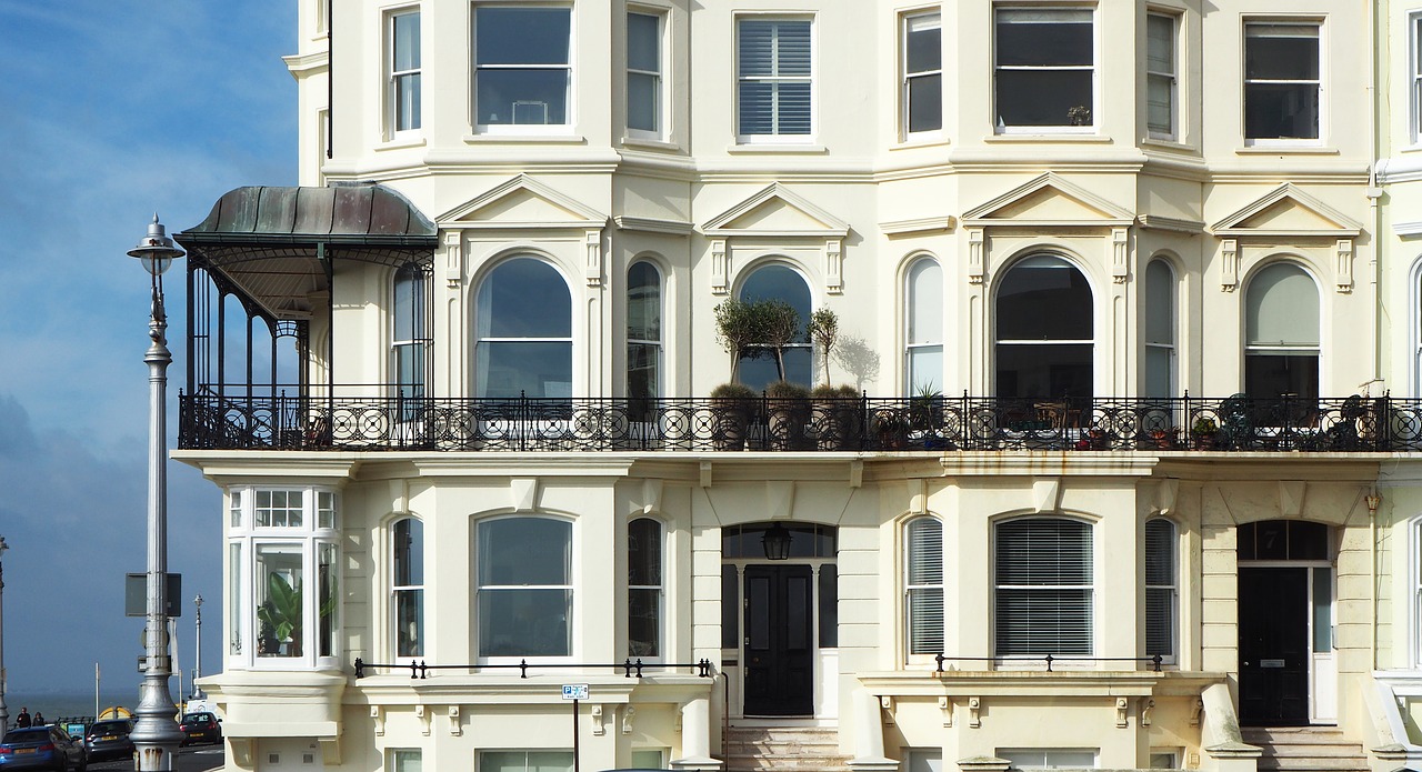Image - architecture seaside hove balcony