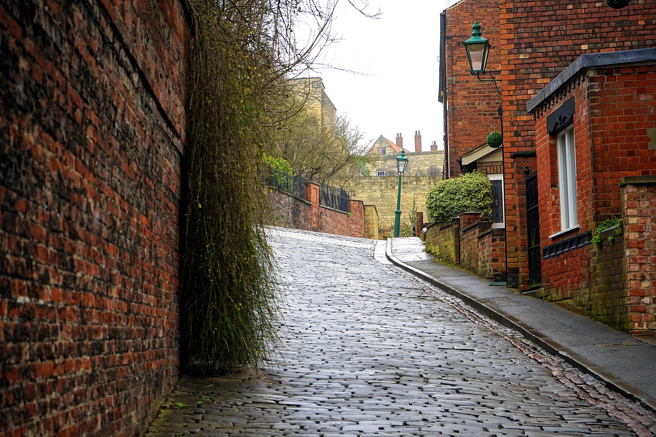 Image - street road highway path brick