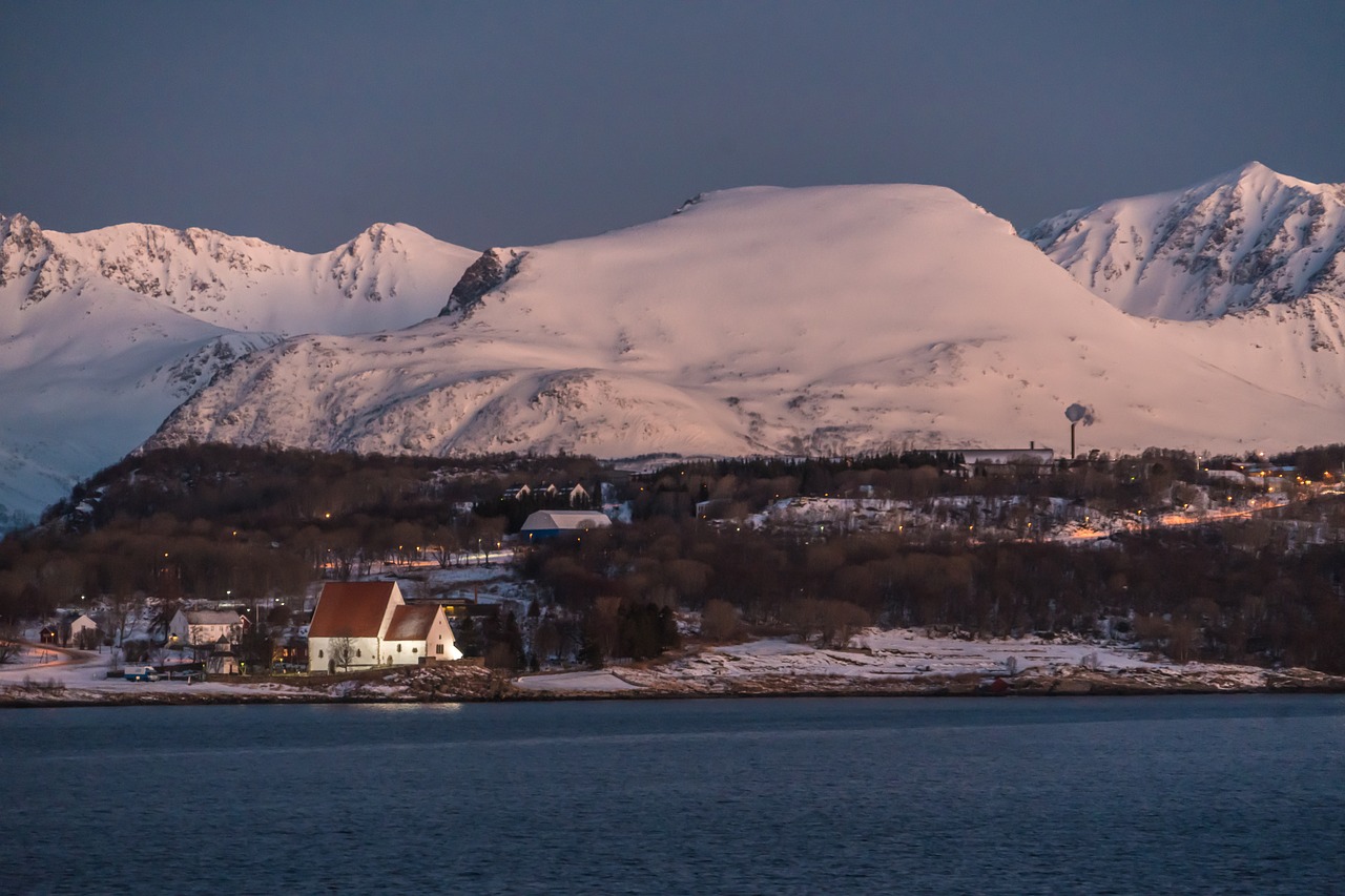 Image - norway tromso sunrise church