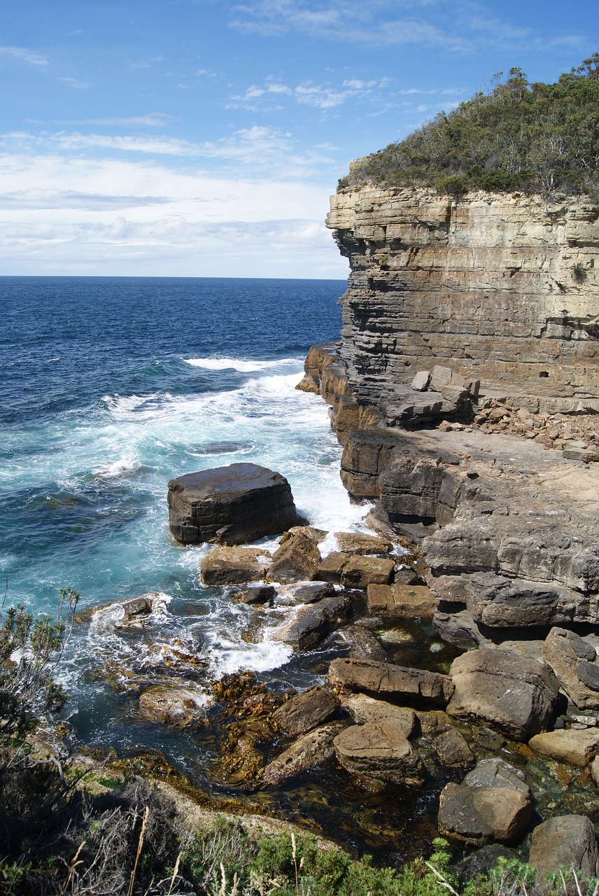 Image - ocean coast rock rough surf sea