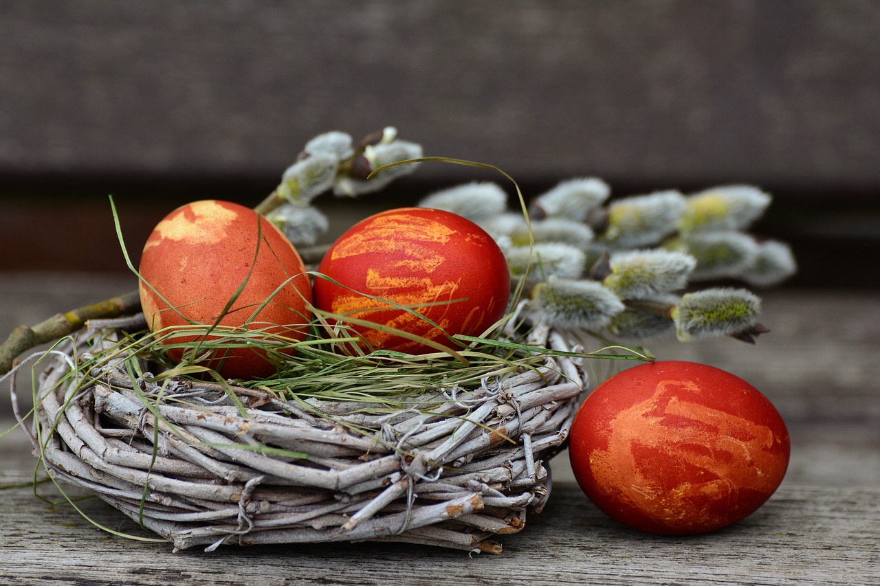 Image - easter eggs easter nest