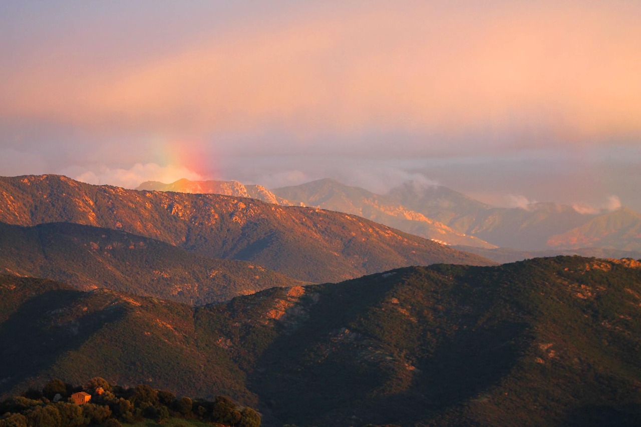 Image - rainbow mountain corsican